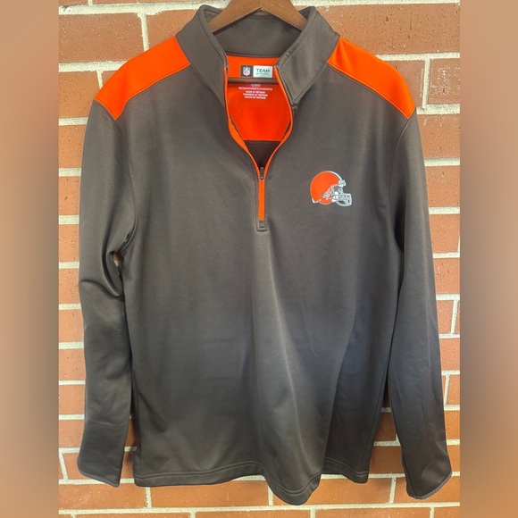 NFL Other - Cleveland Browns Quarter Zip Pullover Men’s Large NFL Team Apparel Fleece